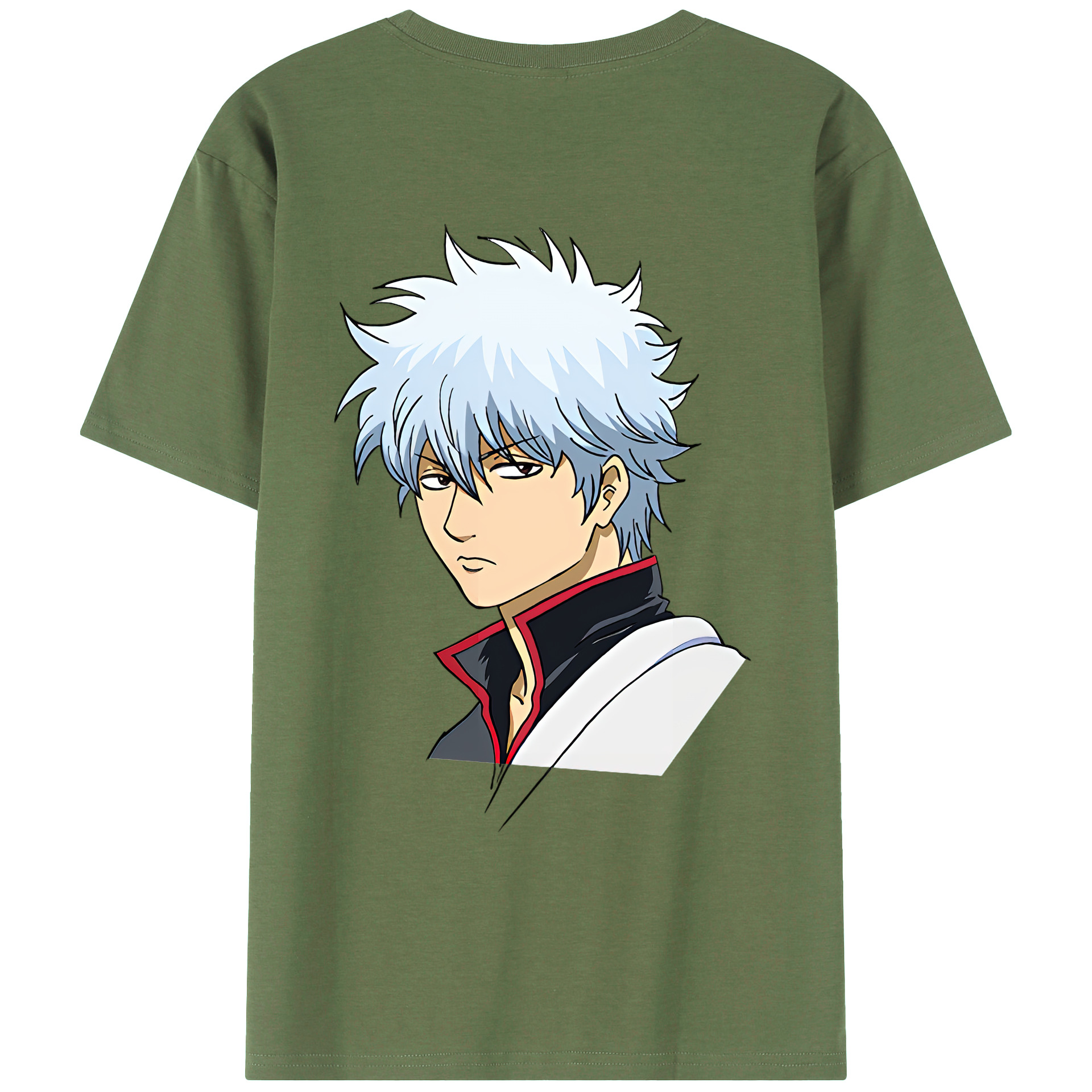 （画像用） ぎんたま 坂田銀時（さかたぎんとき） 神楽 志村新八（しむら しんぱち） GINTAMA Sakata Gintoki Kagura Shimura Shinpachi 綿100％ メンズ半袖Tシャツ（バックプリント） 通気性